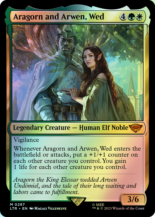 Aragorn and Arwen, Wed (LTR) #287 [EN/F]