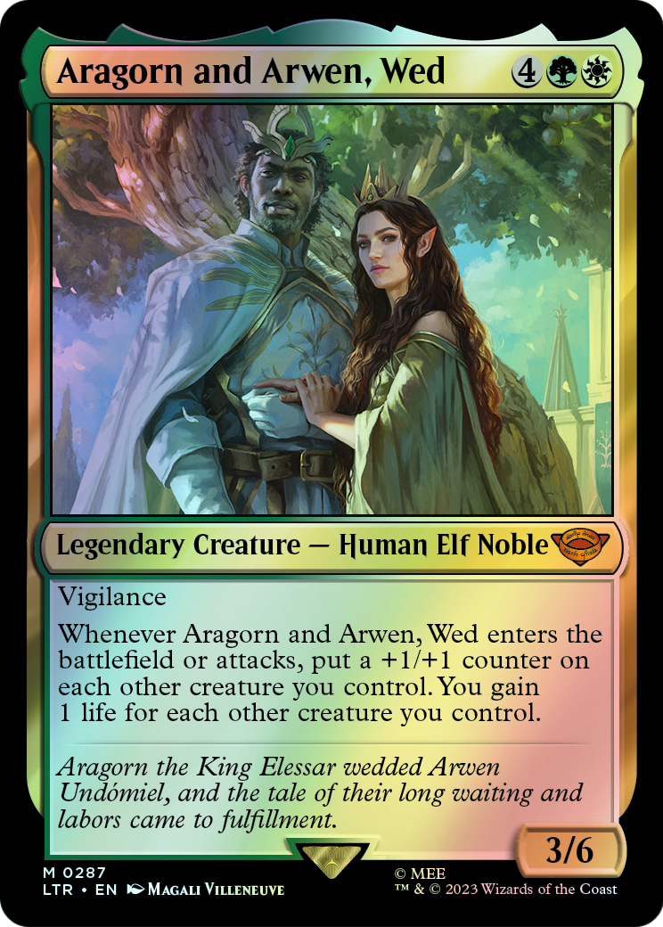 Aragorn and Arwen, Wed (LTR) #287 [EN/F] s/o