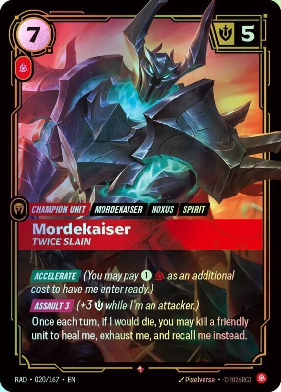 Mordekaiser, Twice Slain (RAD) #020 [EN/F]