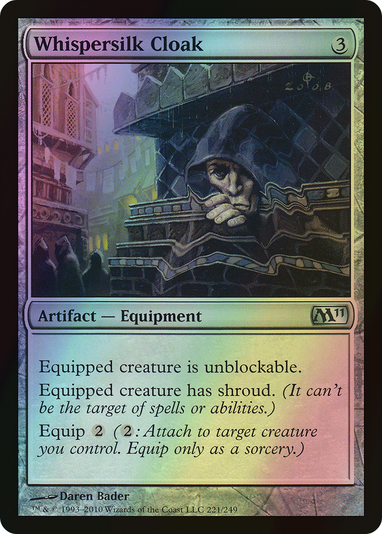 Whispersilk Cloak (M11) #221 [EN/F]