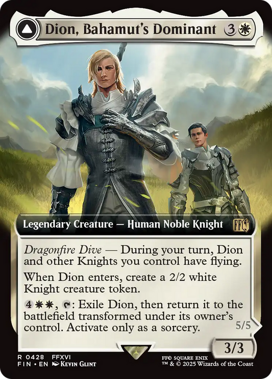 Dion, Bahamut's Dominant // Bahamut, Warden of Light (FIN) #428 [EN/N] s/o
