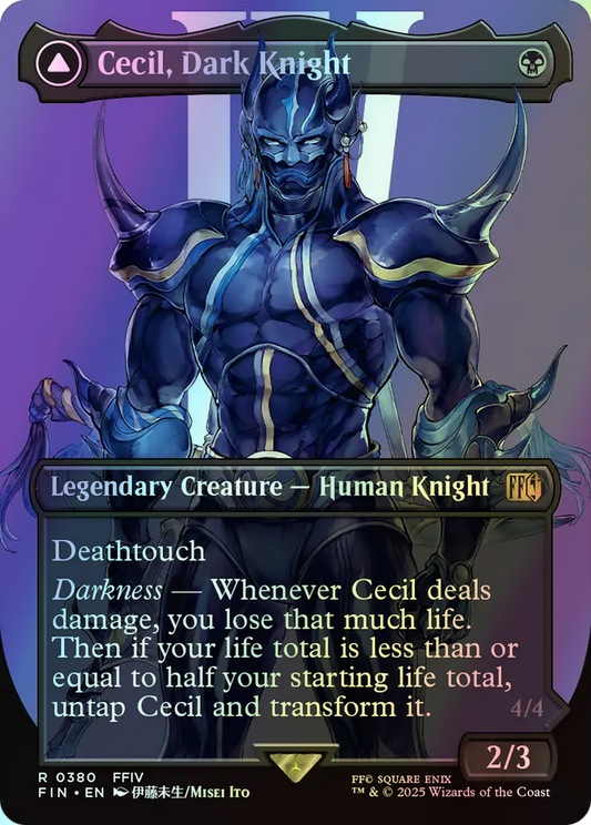 Cecil, Dark Knight // Cecil, Redeemed Paladin (FIN) #380 [EN/F] s/o