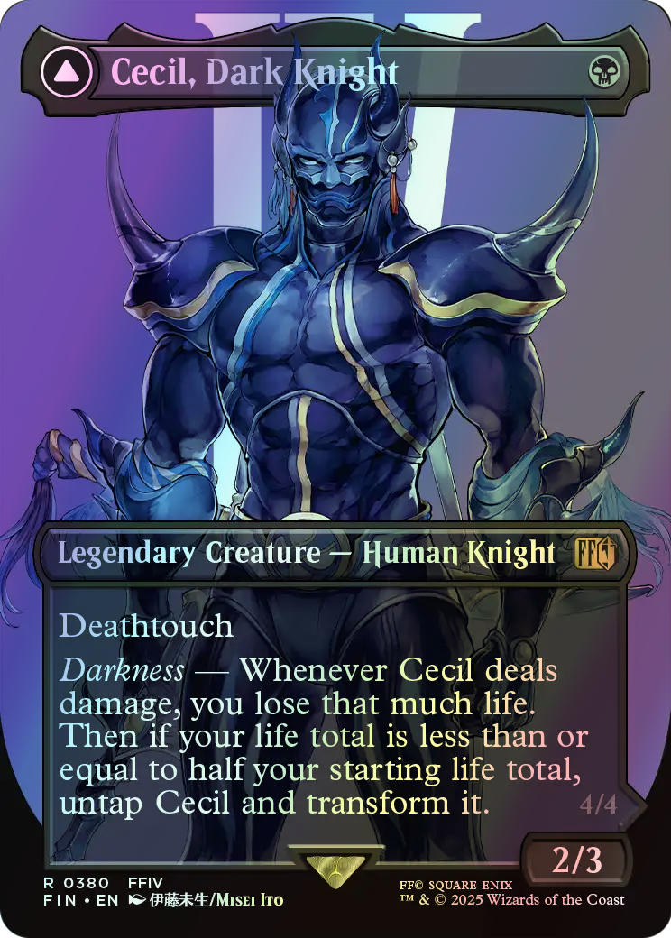 Cecil, Dark Knight // Cecil, Redeemed Paladin (FIN) #380 [EN/F]