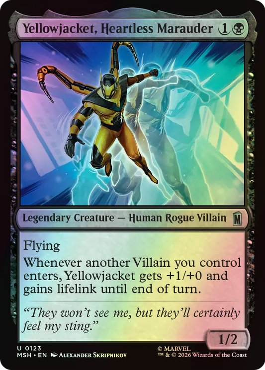 Yellowjacket, Heartless Marauder (MSH) #123 [EN/F]