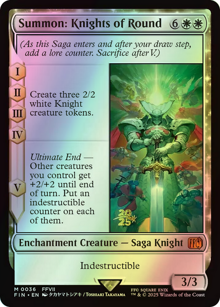 Summon: Knights of Round (PFIN) #36s [EN/F]