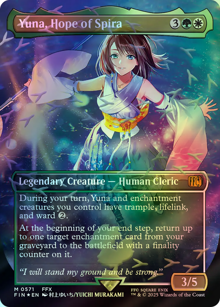 Yuna, Hope of Spira - Chocobotrack Foil (FIN) #571 [EN/F] s/o