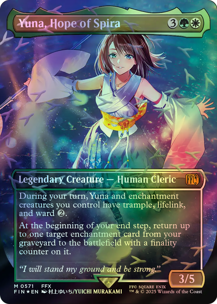 Yuna, Hope of Spira - Chocobotrack Foil (FIN) #571 [EN/F] s/o