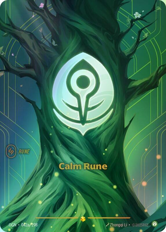 Calm Rune (Alternate Art) (OGN) #042a [EN/F] s/o