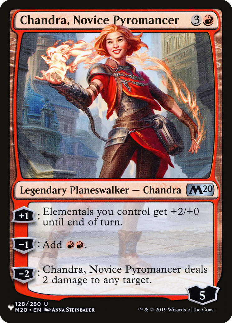 Chandra, Novice Pyromancer (PLST) #M20-128 [EN/N]