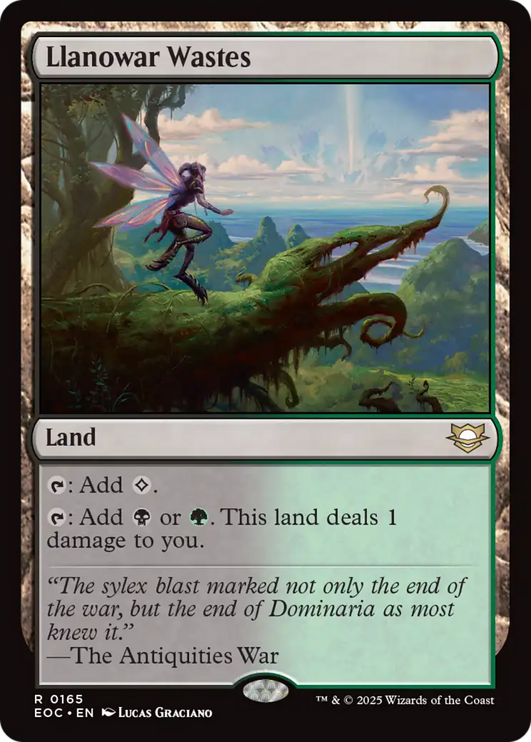 Llanowar Wastes (EOC) #165 [EN/N]