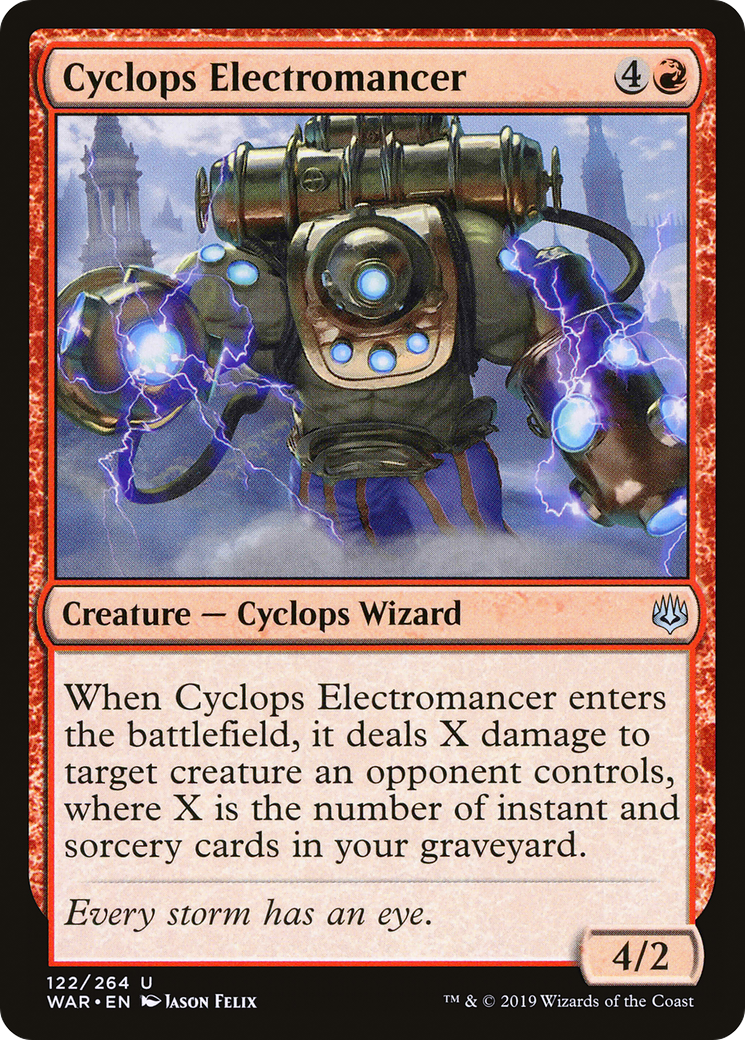 Cyclops Electromancer (WAR) #122 [EN/N]
