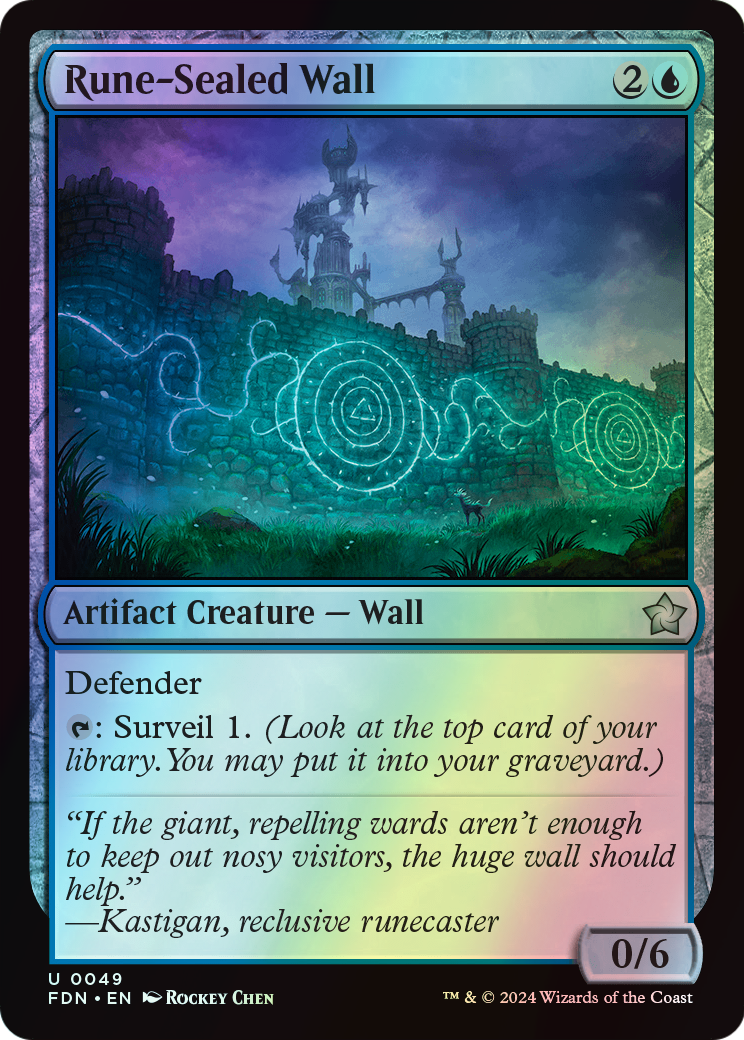 Rune-Sealed Wall (FDN) #49 [EN/F] s/o