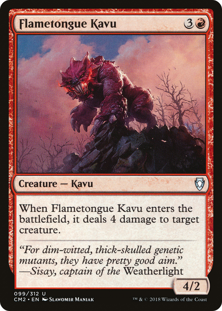 Flametongue Kavu (CM2) #99 [EN/N]
