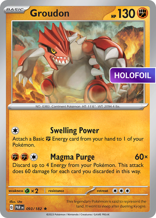 Groudon (PAR) #93 [EN/H] s/o