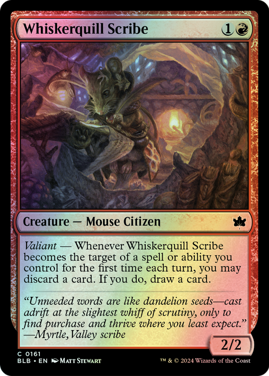 Whiskerquill Scribe (BLB) #161 [EN/F]