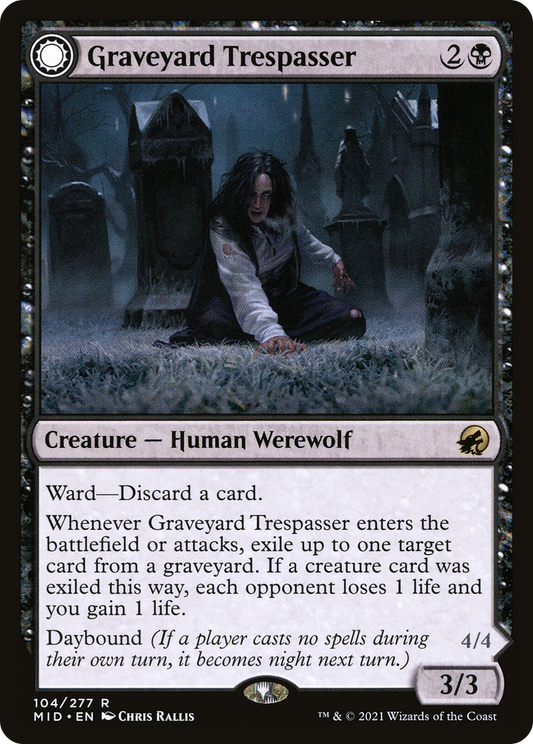 Graveyard Trespasser // Graveyard Glutton (MID) #104 [EN/N]