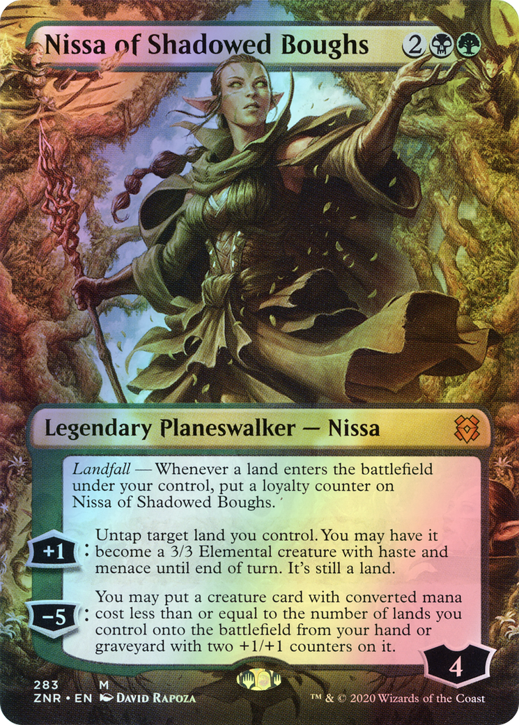 Nissa of Shadowed Boughs (ZNR) #283 [EN/F] s/o