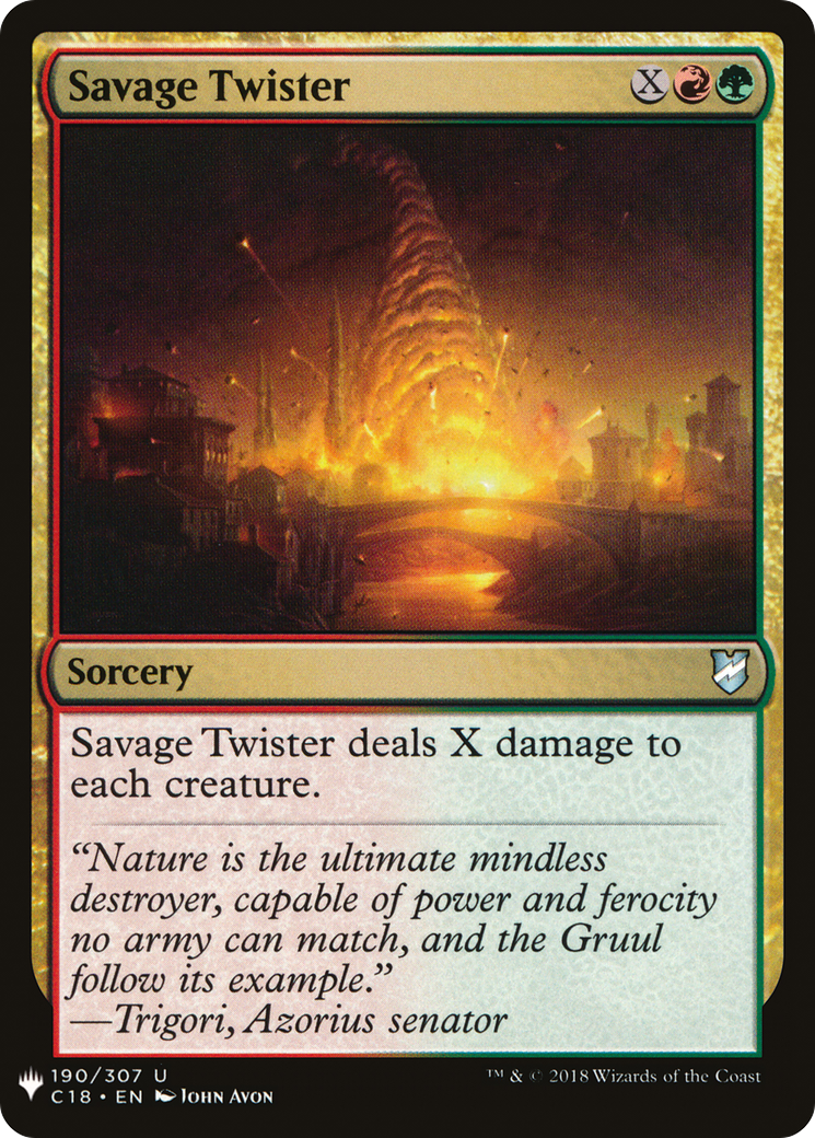 Savage Twister (PLST) #C18-190 [EN/N]