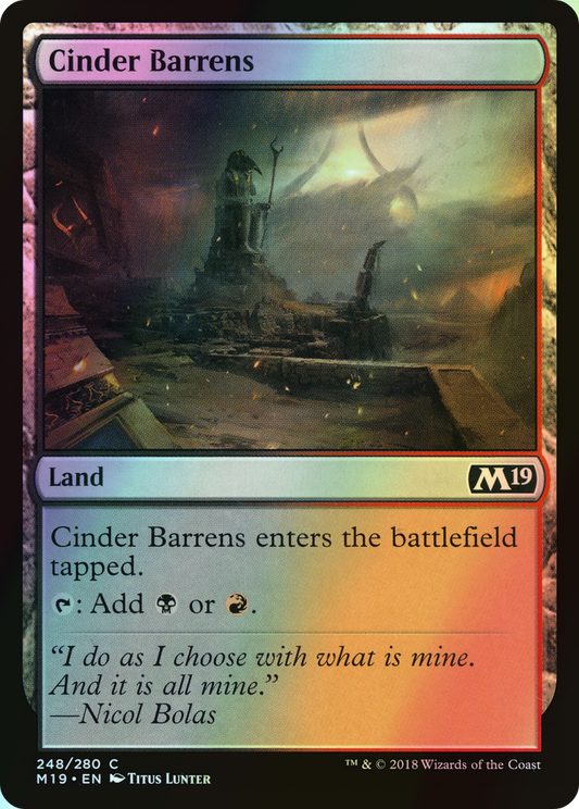 Cinder Barrens (M19) #248 [EN/F]
