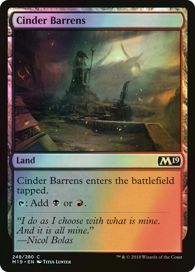 Cinder Barrens (M19) #248 [EN/F]
