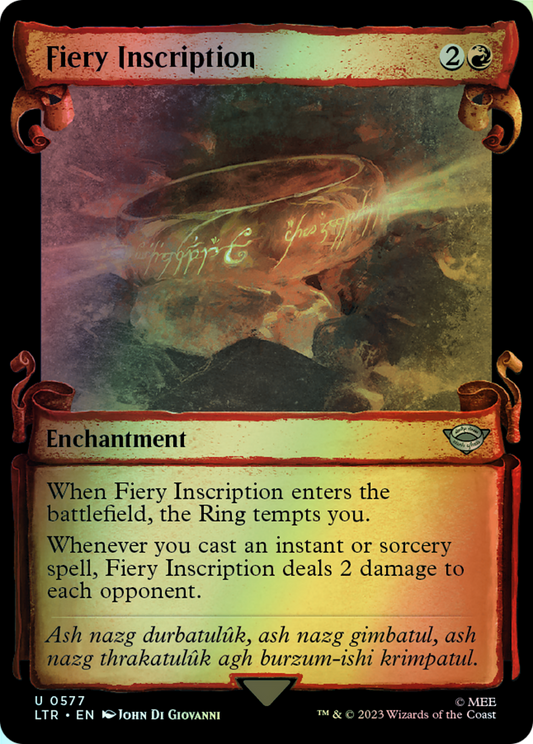 Fiery Inscription (LTR) #577 [EN/F] s/o