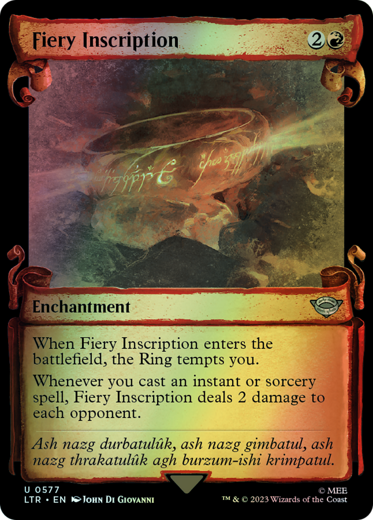 Fiery Inscription - Silver Foil (LTR) #577 [EN/F] s/o