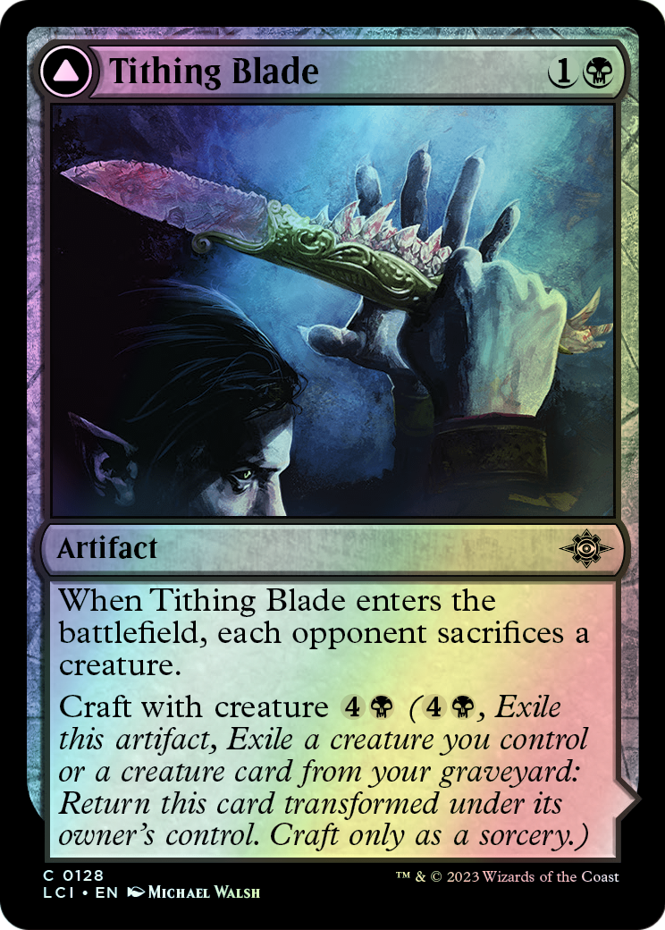 Tithing Blade // Consuming Sepulcher (LCI) #128 [EN/F] s/o
