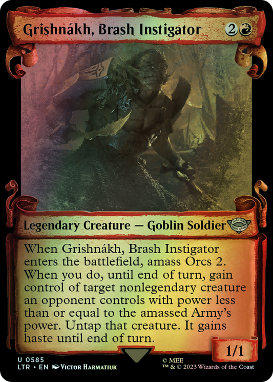 Grishnákh, Brash Instigator - Silver Foil (LTR) #585 [EN/F] s/o
