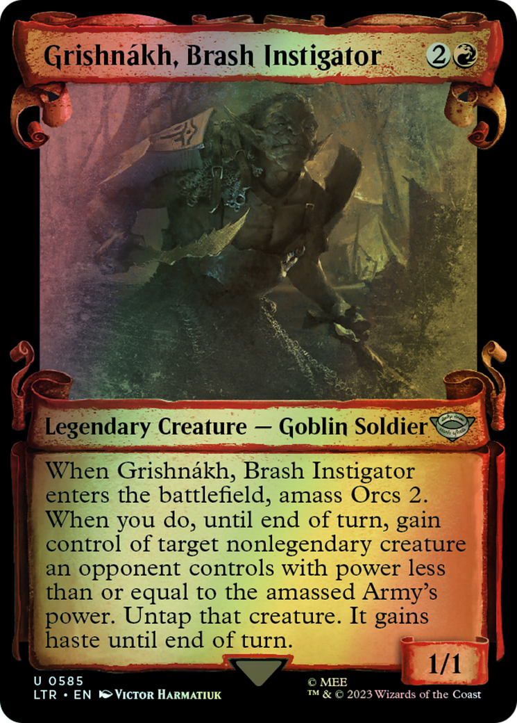 Grishnákh, Brash Instigator - Silver Foil (LTR) #585 [EN/F] s/o
