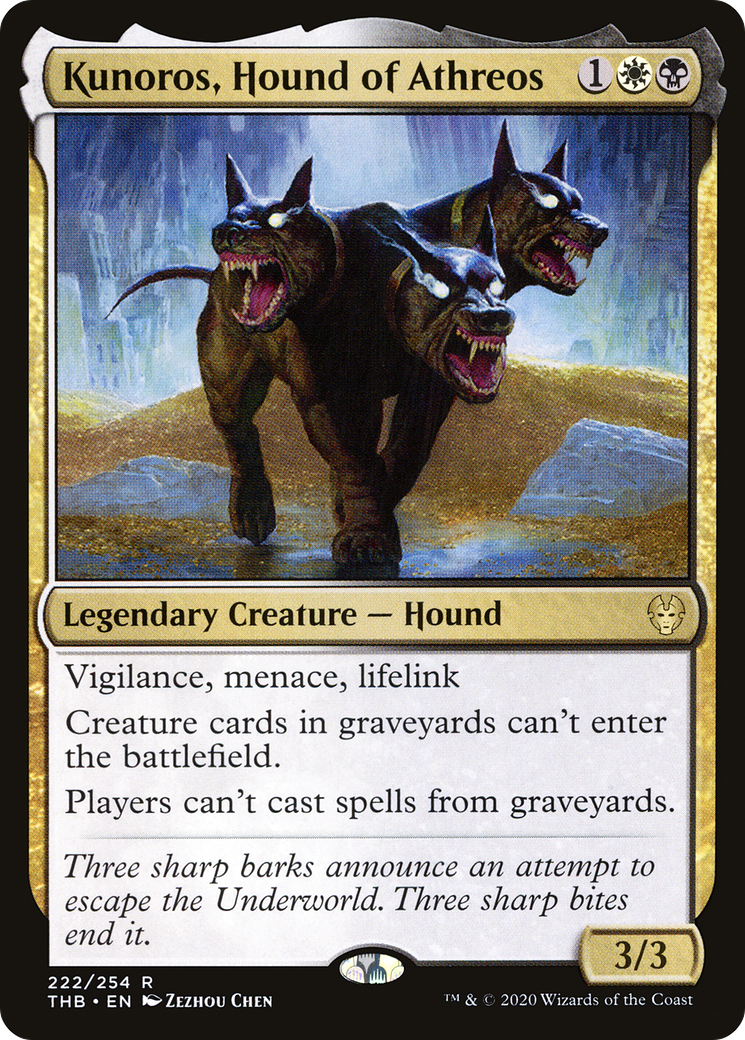 Kunoros, Hound of Athreos (THB) #222 [EN/N] s/o