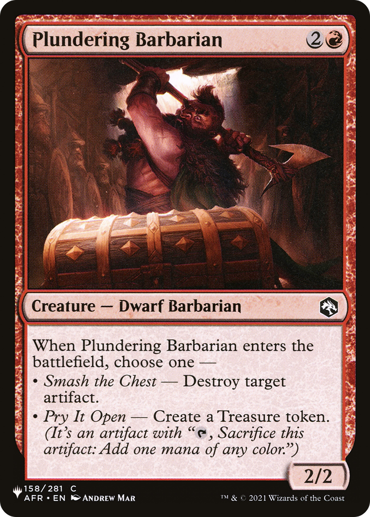 Plundering Barbarian (PLST) #AFR-158 [EN/N]