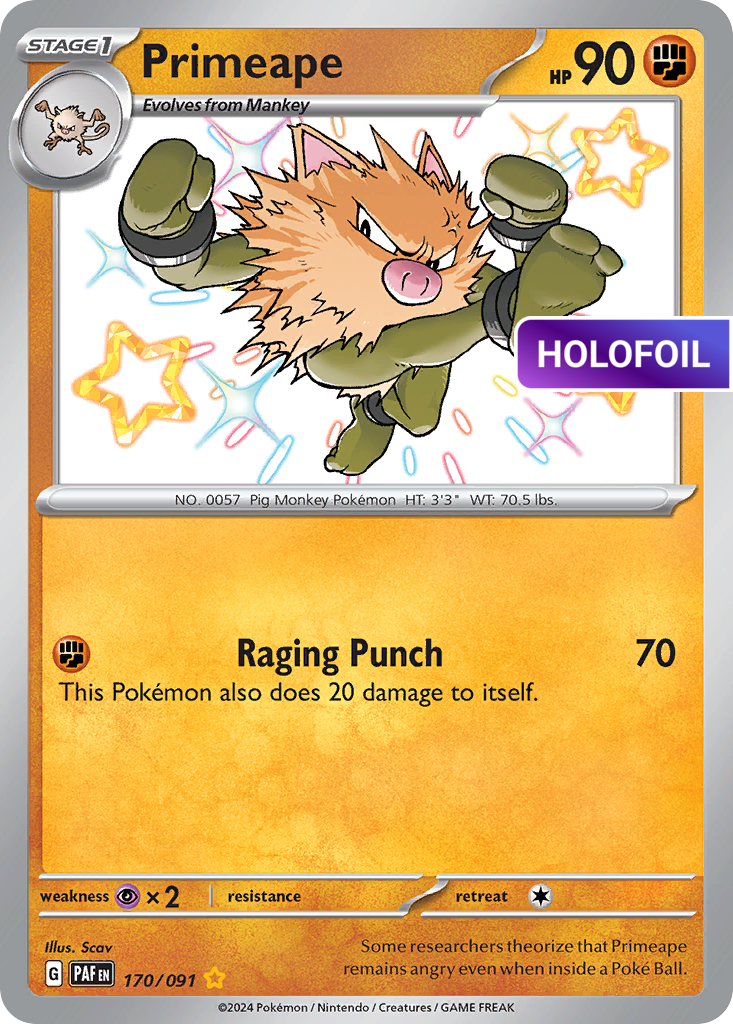 Primeape (PAF) #170 [EN/H] s/o