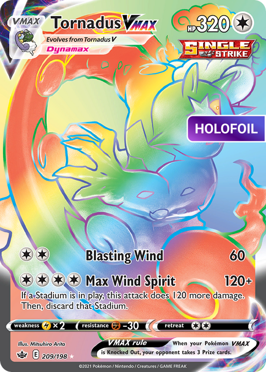 Tornadus VMAX (Secret) (CRE) #209 [EN/H] s/o