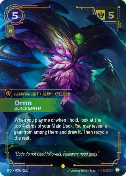Ornn - Blacksmith (Alternate Art) (SFD) #058a [EN/F]