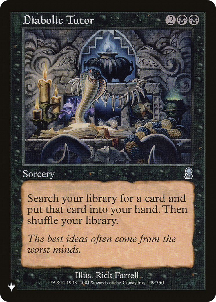 Diabolic Tutor (PLST) #ODY-129 [EN/N]