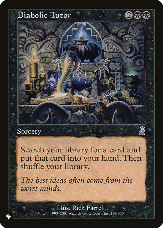 Diabolic Tutor (PLST) #ODY-129 [EN/N]