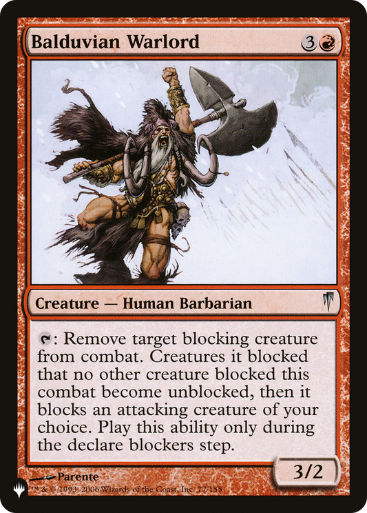 Balduvian Warlord (PLST) #CSP-77 [EN/N]
