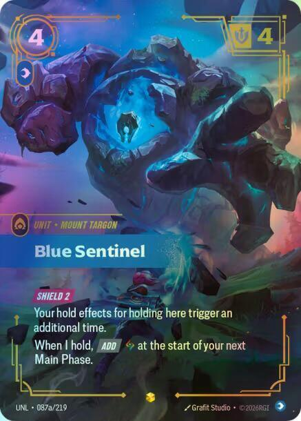 Blue Sentinel (Alternate Art) (UNL) #087a [EN/F]