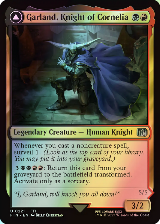 Garland, Knight of Cornelia // Chaos, the Endless (FIN) #221 [EN/F]