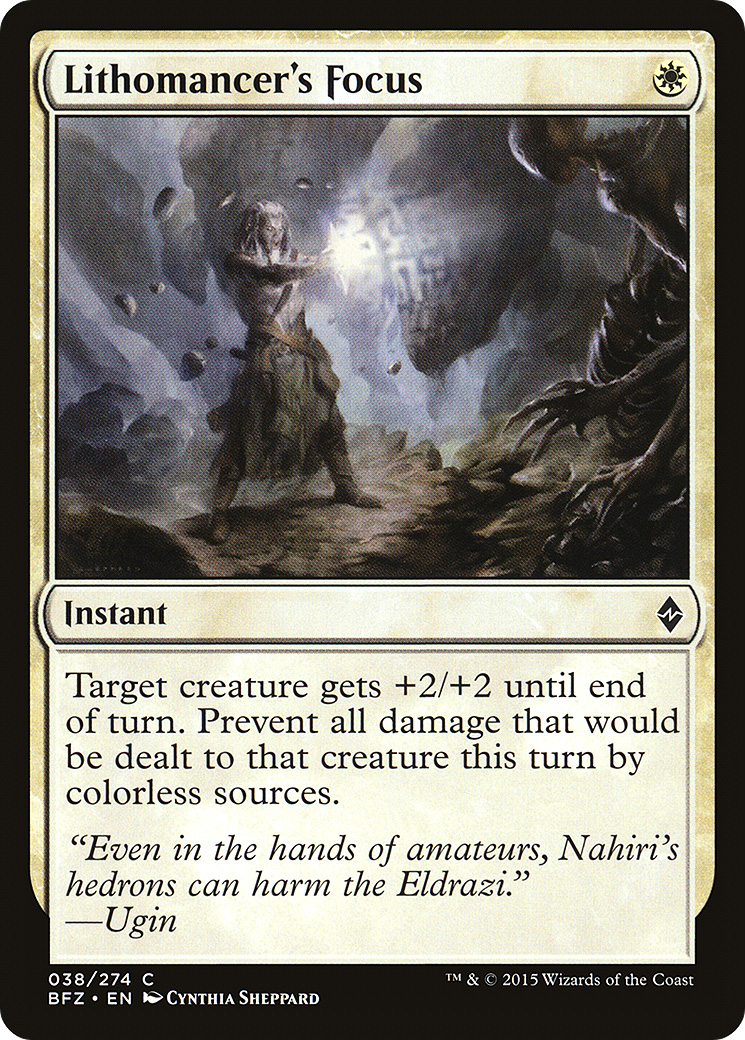 Lithomancer's Focus (BFZ) #38 [EN/N]