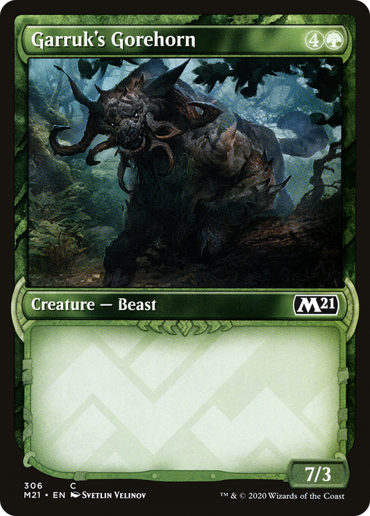 Garruk's Gorehorn (M21) #306 [EN/N] s/o