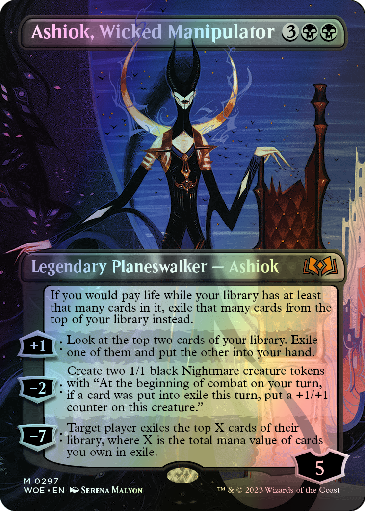 Ashiok, Wicked Manipulator (WOE) #297 [EN/F] s/o