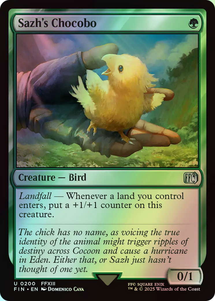 Sazh's Chocobo (FIN) #200 [EN/F] s/o