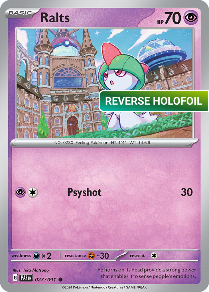 Ralts - 027/091 (PAF) #027 [EN/R] s/o