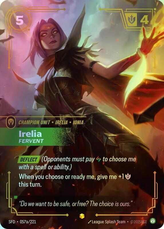 Irelia - Fervent (Alternate Art) (SFD) #057a [EN/F] s/o