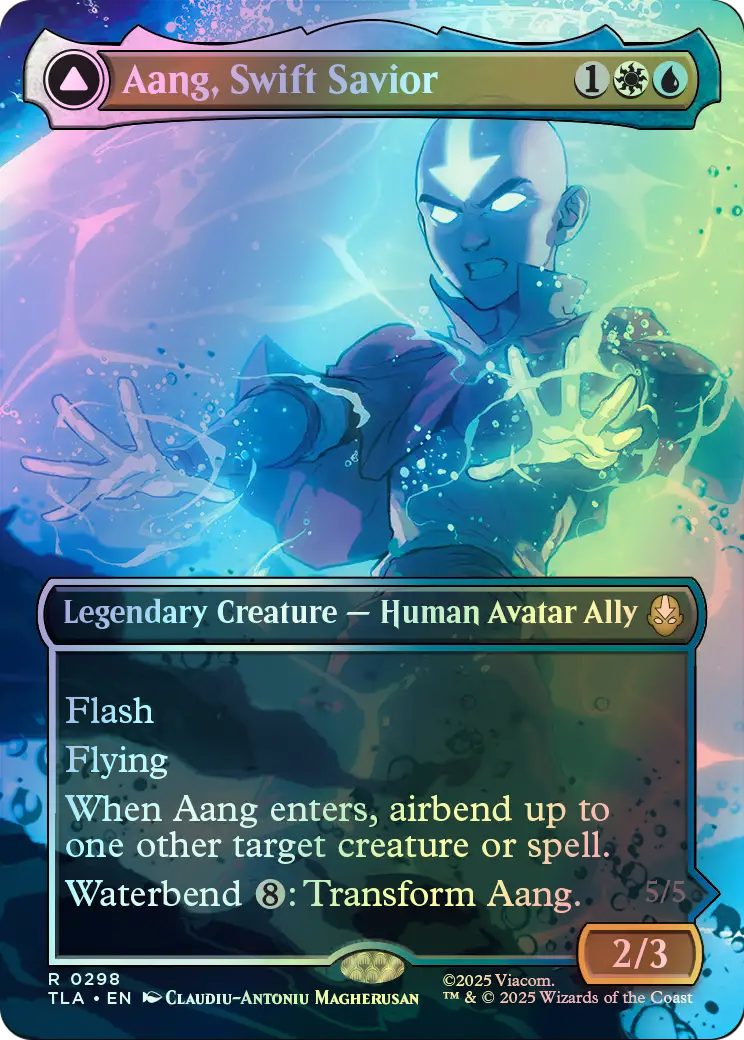 Aang, Swift Savior // Aang and La, Ocean's Fury (TLA) #298 [EN/F]