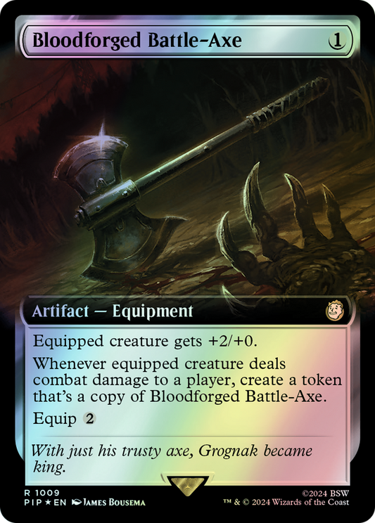 Bloodforged Battle-Axe - Surge Foil (PIP) #1009 [EN/F]