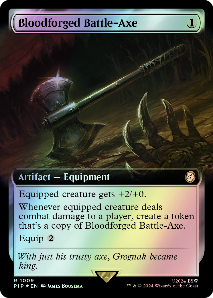 Bloodforged Battle-Axe - Surge Foil (PIP) #1009 [EN/F] s/o