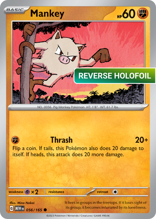 Mankey (MEW) #056 [EN/R] s/o