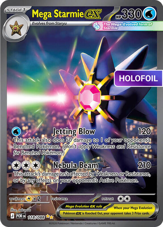 Mega Starmie ex - 118/088 (ME03) #118 [EN/H]
